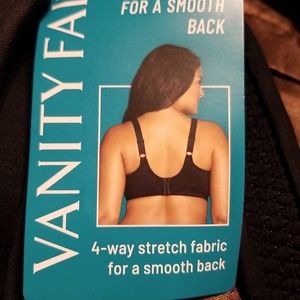NWT VANITY FAIR 76380 FULL FIGURE BEAUTY BACK SMOOTHING BRA 36H